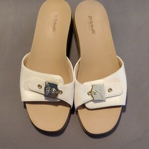 Dr. Scholl's Women's Orginal Flex Slides with Silver Buckle